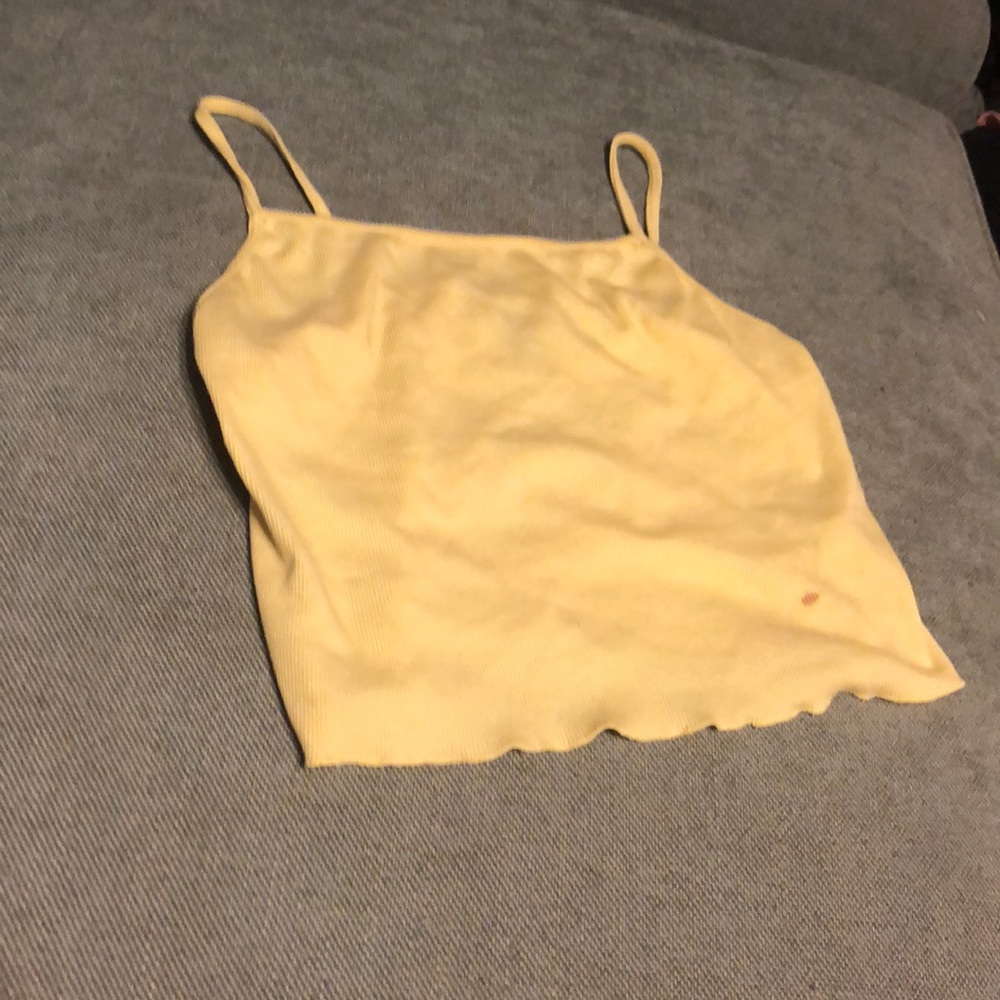 Yellow crop top